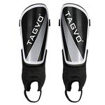 TAGVO Soccer Shin Guards with Detachable Ankle Sleeves, Kids Youth Adults Soccer Gear, Soccer Equipment Protection with Hard Protective Shell for Boys Girls