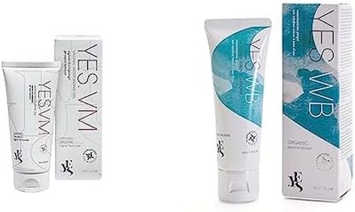 YES® VM Water Based Vaginal Moisturiser | Long Lasting & Fast Acting (100ml) & WB organic water based natural personal lubricant, 50ml