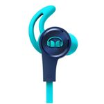 Monster iSport Achieve Wired in-Ear Sport Earbud Headphones with Microphone (Blue)