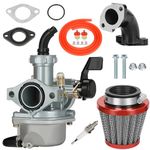 YOXUFA PZ22 Carburetor 22mm Carb Air Filter Kit for Coolster TaoTao Apollo SSR 125cc 110cc Pit Dirt Bike ATV XR CRF50 TaoTao DB14 rfz blazer Pitster Pro 4 Stroke Engine Chinese 4 Wheeler Quad Parts