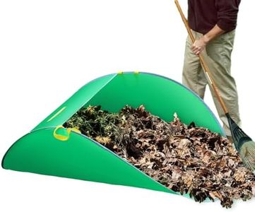 Leaf Collector, Pop Up Lawn Garden Bag, Foldable Leaf Pickup, Leaf Loader，Heavy duty tote, Reusable Trash Dustpan Waste Collection Bucket