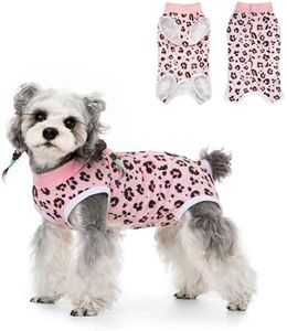 FEimaX Dog Surgery Recovery Suit Female and Male Spay with Pee Hole, Pet Body Suits for Puppy After Spayed, Neuter Surgical Onesie for Small and Medium Dogs Cats, Alternative Bandages E-Collar & Cone