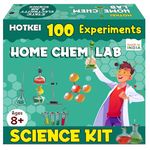 HOTKEI Educational 100 Science Experiment Kit Games Gift Toys for Kids Boy Girl Aged 8 10 12 Year STEM Scientific Lab Kit Project Toy Birthday Gifts for Boys Girls Home Chem Lab Toy Science Kit