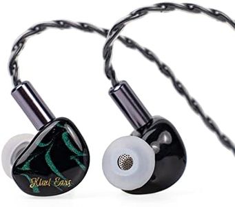 Linsoul Kiwi Ears Cadenza 10mm Beryllium Dynamic Driver IEM 3D Printed with Detachable Interchangeable Plug 0.78 2pin 3.5mm IEM Cable for Musician Audiophile (Green)