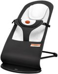 HKAI Baby Bouncer Seat for Babies 0-12 Months, Portable Infant Rocker Chair with Built-in Headrest Area, Soft Breathable Fabric, 3-Position Adjustable Backrest, Safety Harness