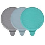 3Pcs Silicone Bathtub Stopper,Universal Sink Plug Bathtub Drain Stopper,Universal Shower Drain Tub Stopper for Kitchen Sink Bathroom (15cm/6inch) ﻿ ﻿