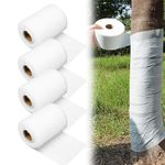 ENONGARDEN 4Pcs 50ft Tree Protector Wrap Freeze Protection Non-Woven Fabric Breathable Tree Trunk Bandage Winter Tree Cover to Protect Trunks & Bark from Deer, Sun/Cold - Retains Warmth & Moisture