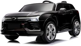 Hetoy 24V 2-Seater SUV Licensed Chevrolet Blazer Ride On Car Toy w/Parent Remote Control, 3 Speeds, Wireless Music, MP3 Player, Electric Car for Kids Ages 3-8, Black