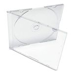 KEYIN Clear Slim CD Jewel Case, 100 Pack