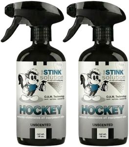 The Stink Solution Unscented Hockey Odor Eliminator For Strong Odor: Quickly Banish Sweat & Body Odor From Hockey Gear, Skates, Hockey Bags, Gloves, & More! Safe Hockey Deodorizer - 2 16 oz Bottles