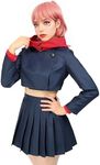 C-ZOFEK US Size Anime Cosplay Costume Women Hoodie Pleated Skirt Halloween Uniform, Blue