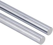 2Pcs 10mm x 300mm (0.394 x 11.81 inches) Vigorous Linear Motion Rods, Case Hardened Chrome Shaft Linear Rail Guide Shaft for 3D Printer, DIY, CNC - Metric h8 Tolerance