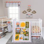 Trend Lab Olive Owl 5 Piece Crib Bedding Set, Multi