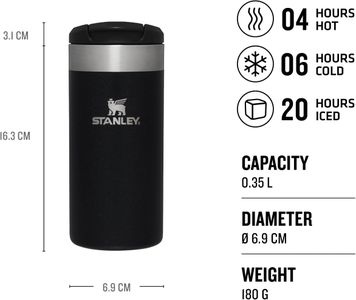 Stanley Aerolight Travel Mug 0.35L – Black Insulated Cup