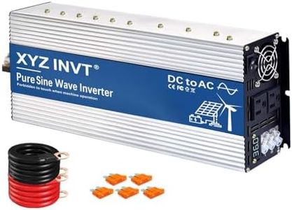 XYZ INVT 4000 Watt Pure Sine Wave Inverter 36V DC to 110V 120V AC 400W Continuse Power 8000W Surge Power Off Grid for Solar System RV Home Camping Truck