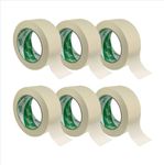 DEVEK Masking Tape, 1.88 inches x 55 yards, Set of 6, for Painting, Crafting, DIY Projects, Clean Lines, Easy Removal, No Residue