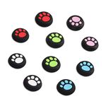 XFUNY(TM) 5 Pair/10 PCS Replacement Silicone Analog Controller Joystick Thumb Stick Grips Caps Cover for PS4 PS3 PS2 Xbox One/360 Game Controller