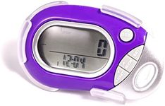 Pedusa PE-771 Tri-Axis Multi-Function Pocket Pedometer (Purple with Holster/B...