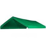 10X20 Heavy Duty Green Canopy Top Cover with Valance