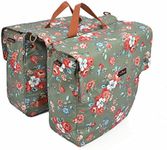 Tourbon Canvas Cycling Bag Bike Pannier Rear Seat Bag Bicycle Grocery Rack Trunk