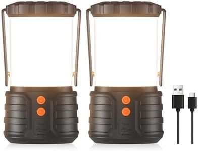 Apsung Camping Light, LED Camping Lantern with 5000mAh, Rechargeable Lantern for 200H, Up to 1200LM, IP65 Waterproof, 3 Modes, Portable Outdoor Tent Light for Power Outages Camping Emergency Hiking