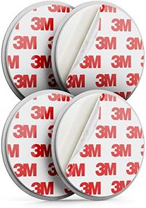deleyCON 2X Montage Magnétique pour Détecteurs de Fumée, Détecteurs d'Incendie Support Magnétique Surface Adhésive Diamètre 65mm