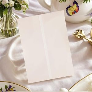Vellum Jackets for 5x7 Invitations, Pre-Folded Invitation Sleeves 110GSM Vellum Paper 5x7 Translucent Paper Jackets for Wedding Wraps, Envelope Liners, Greeting Cards, Birthday (100)