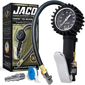 JACO FlowPro Tire Inflator Gauge - 100 PSI