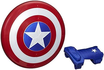 Marvel Avengers Captain America Blast Magnetic Shield and Gauntlet Toy, Shield Attaches to Gauntlet, Avengers Role Play Toy, for Kids Ages 5 and Up