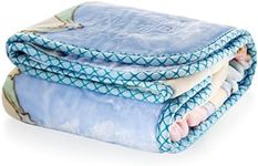 Extremely Soft Plush Mink Baby Toddler Blanket - Versatile Crib and Stroller Cover for Newborn Infants, Toddlers and Kids - Warm Fluffy and Breathable Nursery Cover - 41" x 53" Blue