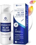 Rvlaim Scar Cream Gel, Advanced Silicone Scar Gel, Professional Scar Removal Cream for Surgical Scars, Stretch Mark, Keloid Bump, C-Section, Old and New Scars 1.7 oz(50g)