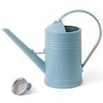 T4U 2L Plastic Watering Can Outdoor with Long Spout, Fine Mist Plant Mister Spray Bottle for House Plants, Modern Sprayer Bottle for Indoor Plants Garden Flowers (Blue)