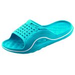 Vertico Slide-on Women's Shower and Poolside Sandal (5/6, Turquoise)