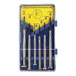 VTECHOLOGY 6Pcs Mini Screwdriver Set, Eyeglass Repair Screwdriver, Precision Repair Tool Kit with 6 Different Size Flathead Ideal for Watch, Jewelers