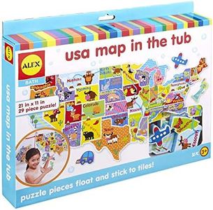 Alex Bath USA Map in The Tub Kids Bath Activity