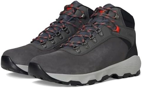 Columbia Men's Newton Wander Wide Hiking Boots, Dark Grey, Red, US 9