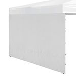 REDCAMP Instant Canopy Sidewall for 10x10ft Pop Up Canopy, 1 Pack Sunwall Only, White/Silver (1 Sidewall Only, Canopy Tent NOT Included)