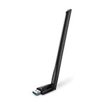 TP-Link USB WiFi Adapter for Desktop PC (Archer T3U Plus) - AC1300Mbps USB 3.0 WiFi Dual Band Network Adapter with 2.4GHz/5GHz High Gain Antenna, MU-MIMO, Windows 11/10/8.1/8/7/XP, Mac OS 10.9-10.15