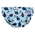 Bambino Mio, Reusable Swim Nappy Pants for Babies and Toddlers, Boys and Girls, Whale Wharf, XL (2+ Years) Packaging may vary