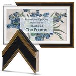 Deco TV Frames - Antique Gold & Black Smart Frame Compatible ONLY with Samsung The Frame TV (50", Fits 2021-2024 Frame TV)