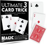 Magic Makers Ultimate 3 Card Trick - Chase The Ace in Bicycle by