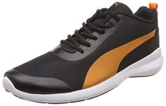 Puma mens Lazer Evo Idp Black-Vibrant Orange - 9 UK (36851402)