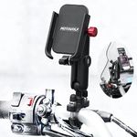 ADOFYS Motorcycle Phone Holder 360°Rotation U-Bolt Base Aluminum Alloy Material/Material Sturdy Motorcycle Bike Handlebar Phone Mount