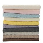 Linenaffairs Waffle Weave Kitchen Towel - 6 pcs -30x30 cms -100% Cotton - Thick Lint & Streak-Free -Cotton Towels Multi -Purpose Wash Cloth for Kitchen, Car Bike Cleaning Polishing Washing & Detailing