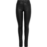 ONLY Women's Onlroyal Hw Rock Coated Pim Noos Skinny Jeans Black L / 30L