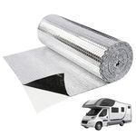 Hexagon Sound Deadening Bulk Roll - 5m x 0.4m Butyl Sound Deadener Mat, 1.5mm Thick Automotive Sound Insulation for Car Doors, Trunk, Floor & Van Walls Noise Reduction