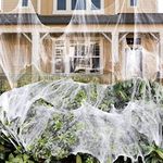 900 sqft Spider Webs Halloween Deco