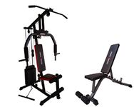 Zorex HGZ-1002 Home Gym Square Machine All in one equipments for Men (HGZ-1002 with ZF-101 Adjustable Bench)