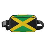 JHKKU Hiking Fanny Pack Jamaica National Flag Waist Pack Fashion Casual Hip Bum Bag with Adjustable Strap for Women & Men Hands Free Crossbody Bags for Outdoors, Hiking, Running, Travel, Multicolor454, One Size