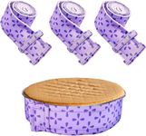 3 PCS Cake Strips,Cake Strips for Even Baking, Thick Cotton Bake Even Strips Adjustable Cake for Cake Baking to Suitable for Kitchens and Cake Shops (Purple)